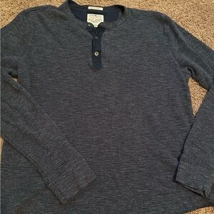 Lucky Brand Navy Long Sleeve Henley